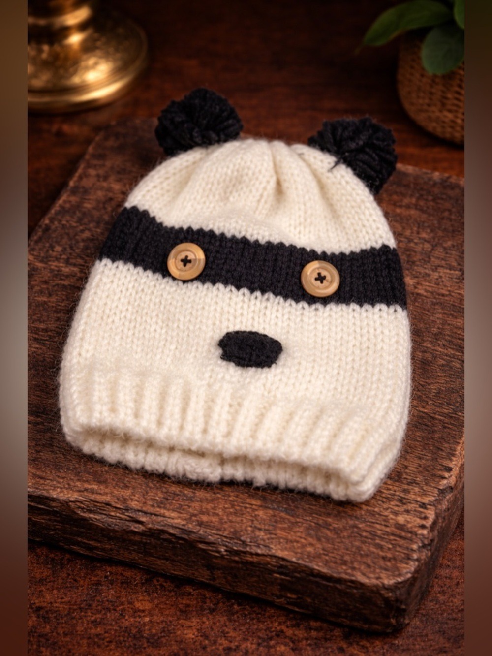 🐼 NWT A.CO Panda Creature Toque Hat – Cozy Knit Winter Beanie with Ears • Ardene